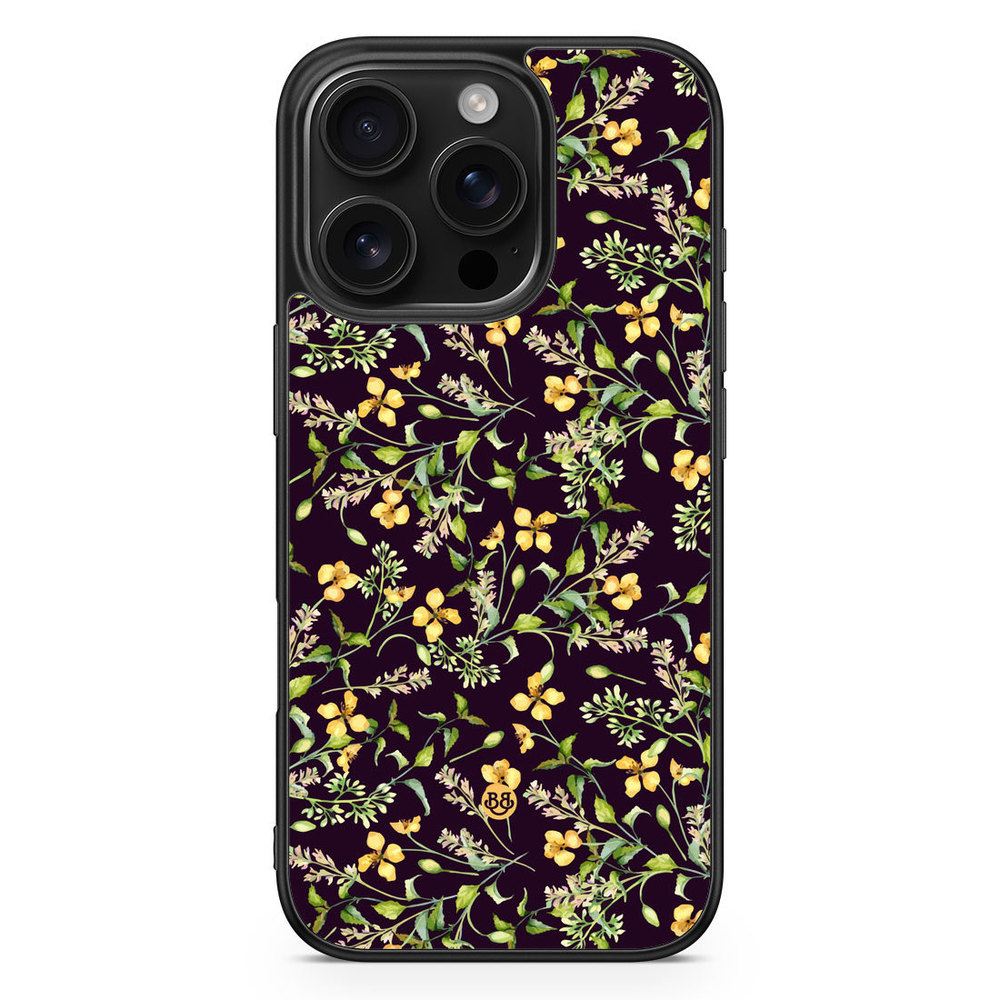 iPhone 16 Pro Case - Frosted Flora
