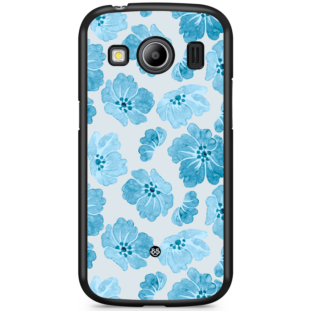 Samsung Galaxy Ace 4 Case - WILD BLOOM - Blue Petals