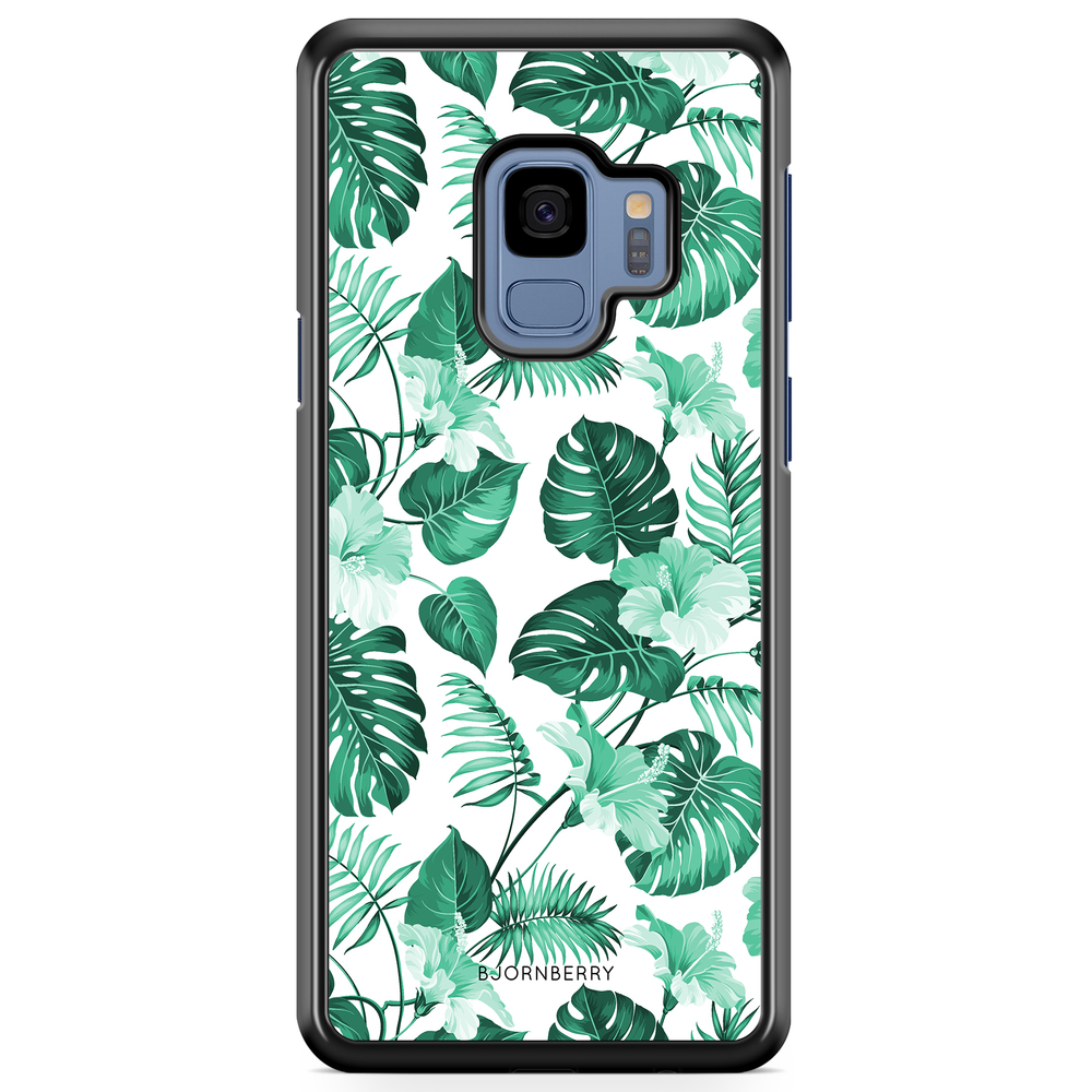 Samsung Galaxy S9 Case - Turquoise Flowers
