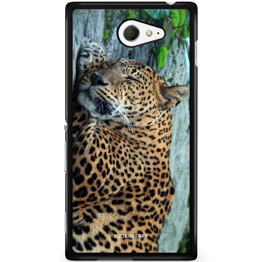 Sony Xperia M2 Aqua Case - Sleeping Leopard