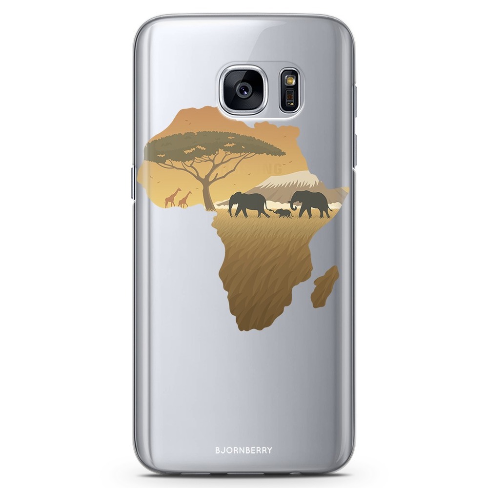 Samsung Galaxy S6 TPU Case - Africa Brown