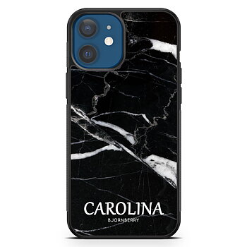 iPhone 12 Custom Case - Black Marble Name