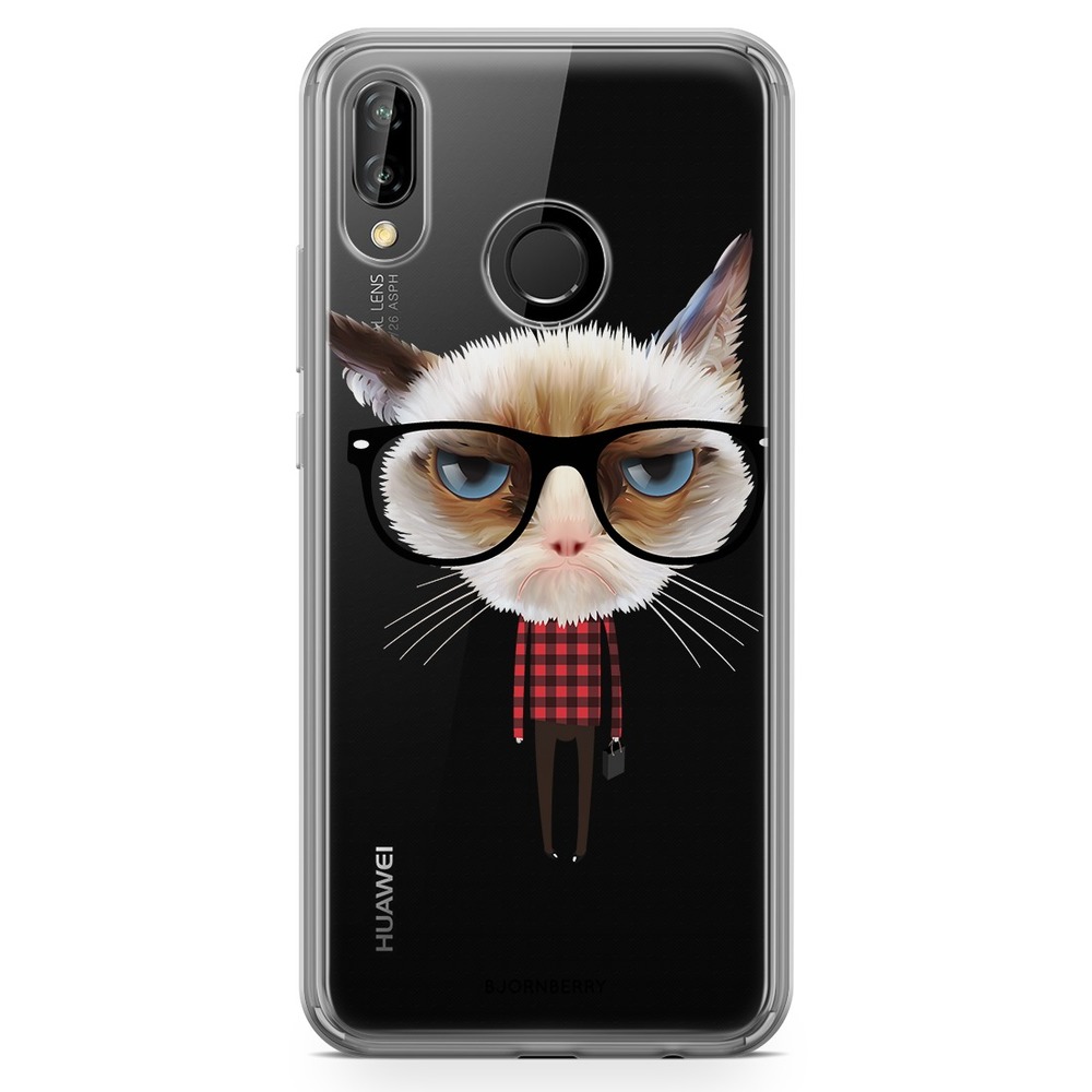 Huawei P20 Lite Fashion Case - Hipster Cat