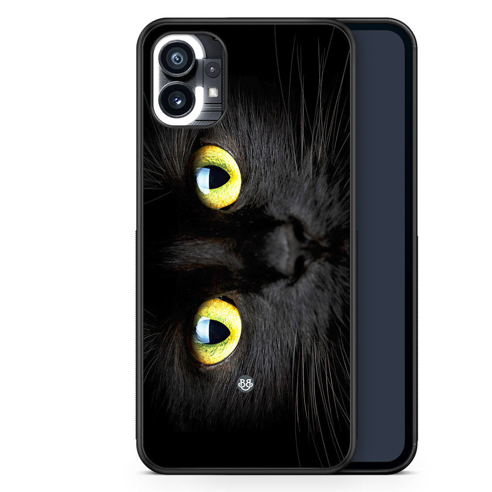Nothing Phone (1) Case - Black Cat Close up