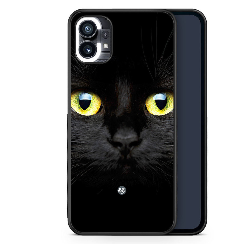 Nothing Phone (1) Case - Black Cat Closeup