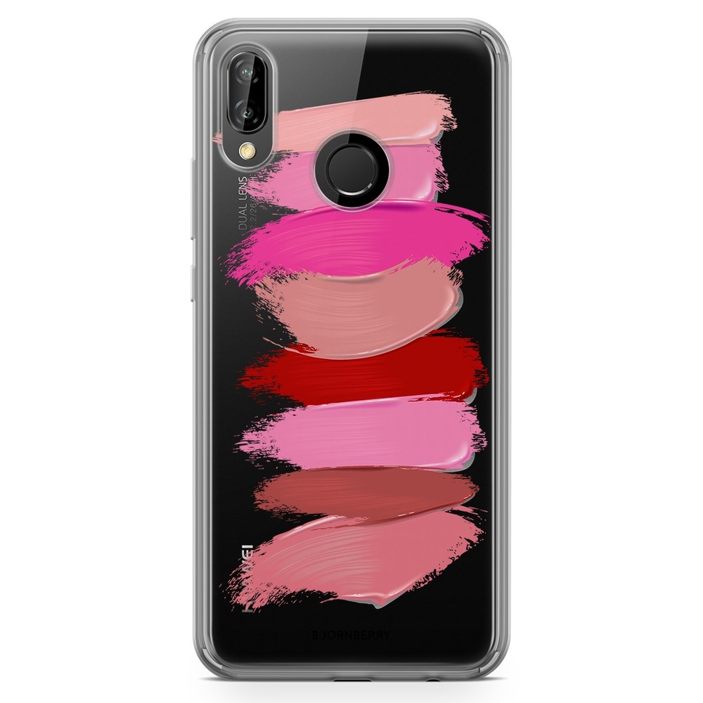 Huawei P20 Lite Fashion Skal - Lipstick Smears