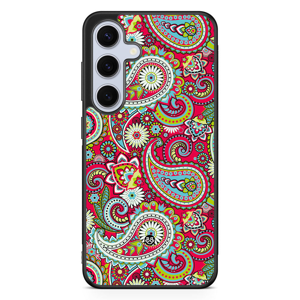 Samsung Galaxy S24 5G Case - Röd Paisley