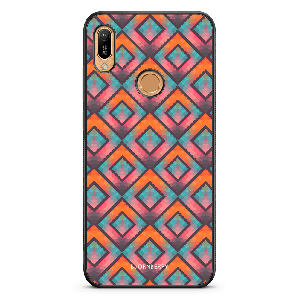 Huawei Y6 2019 Case - Retro Squares