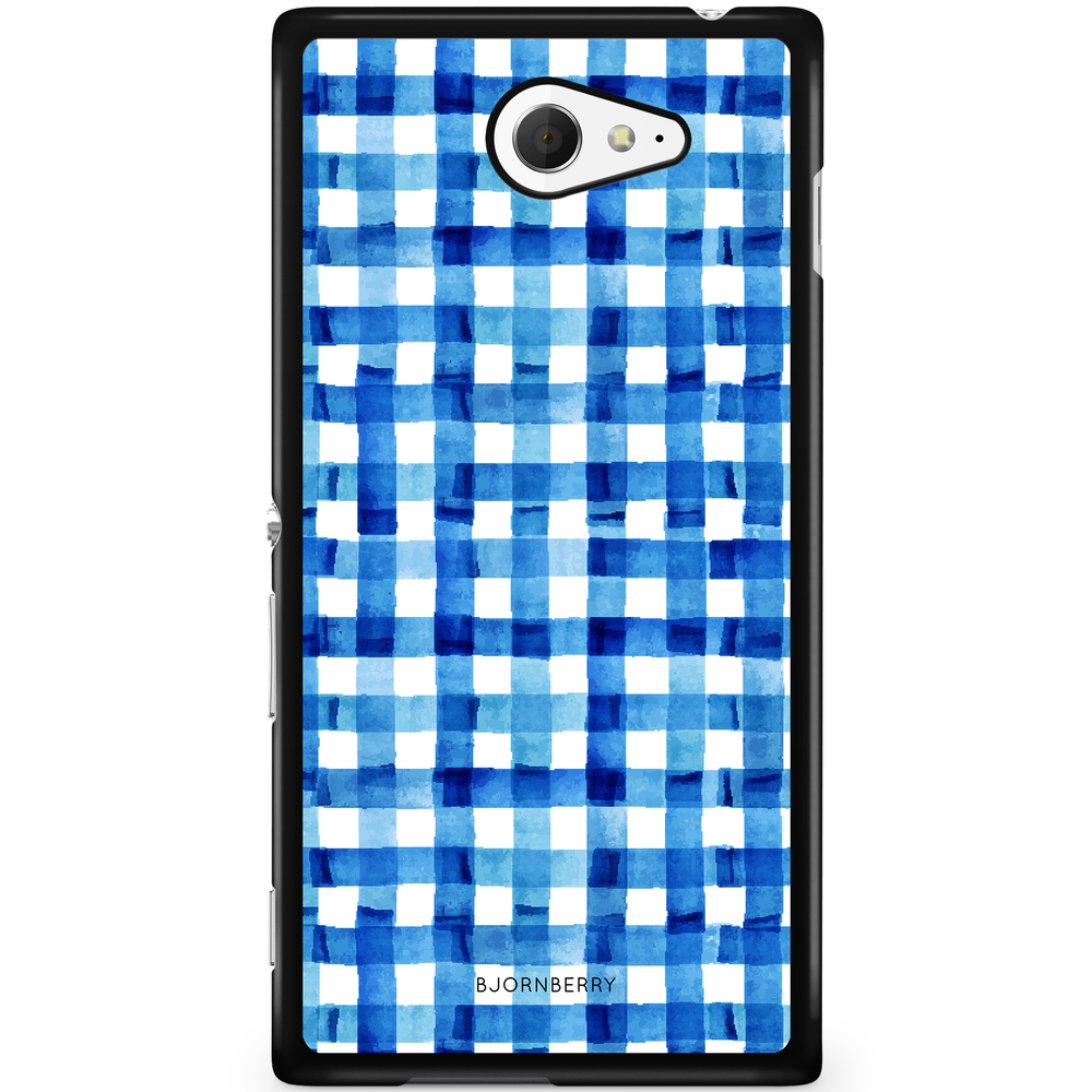 Sony Xperia M2 Aqua Case - Blue Stripes