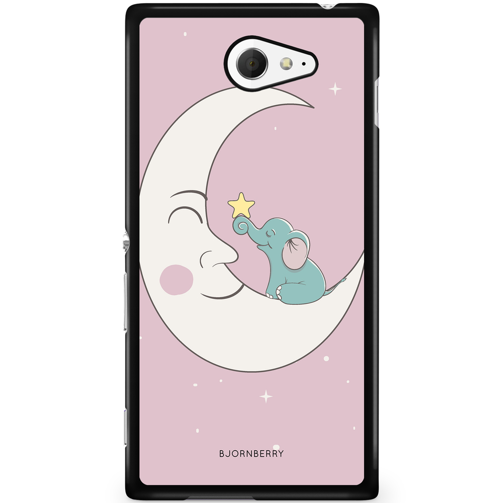Sony Xperia M2 Aqua Case - Elephant Moon