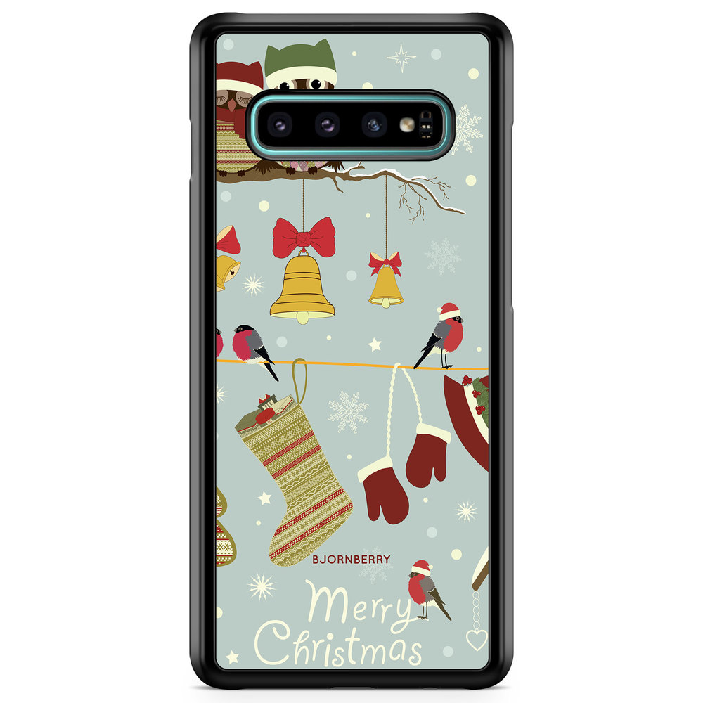 Samsung Galaxy S10 Case - Christmas Owls