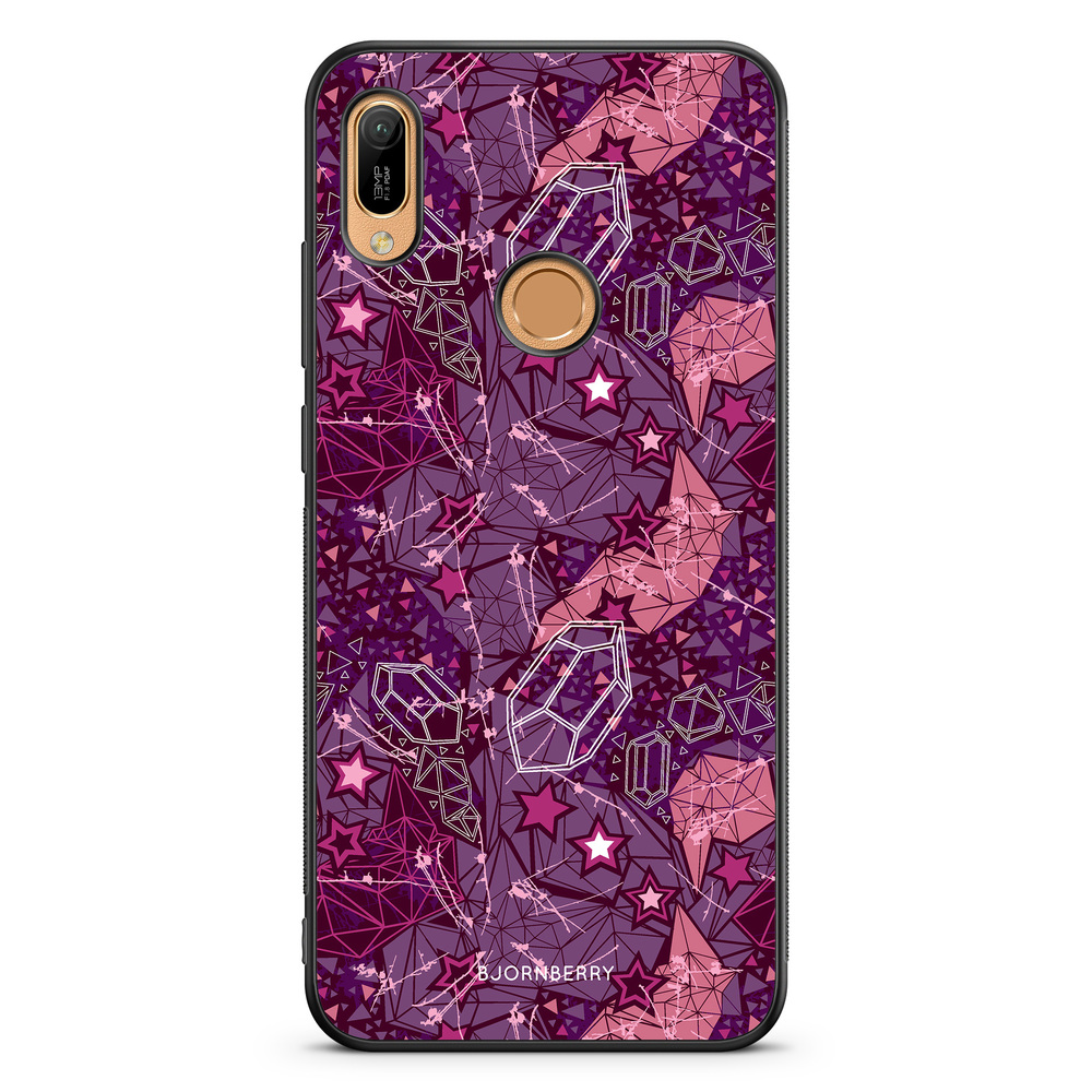 Huawei Y6 2019 Case - Purple Stars
