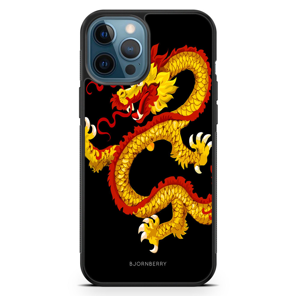 iPhone 12 Pro Case - Yellow Dragon