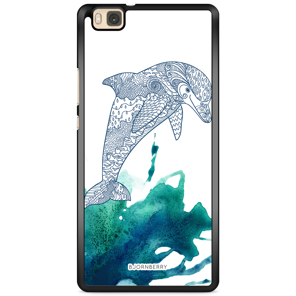 Huawei P8 Lite Case - Mandala Dolphine