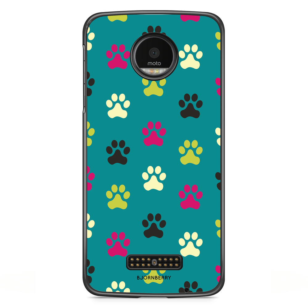 Moto Z2 Play Case - Dog Footprint