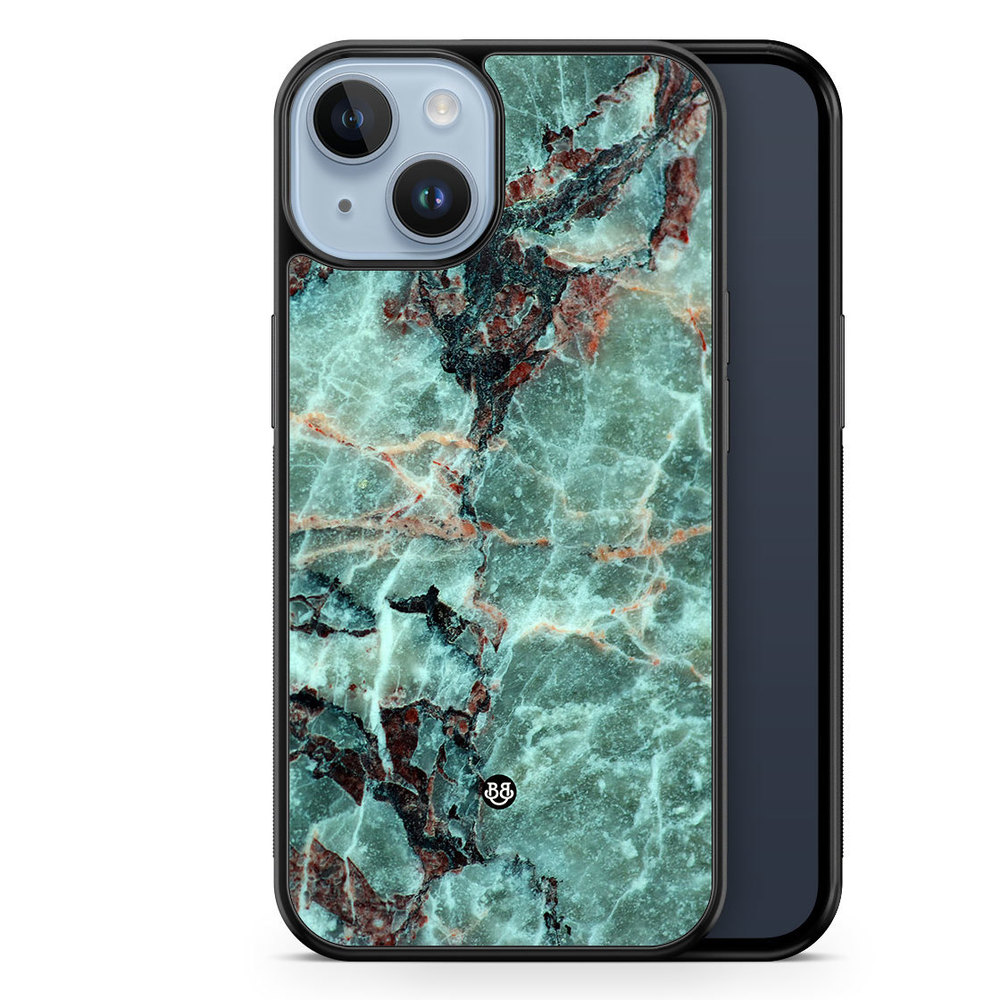 iPhone 14 Plus Case - Green Marble