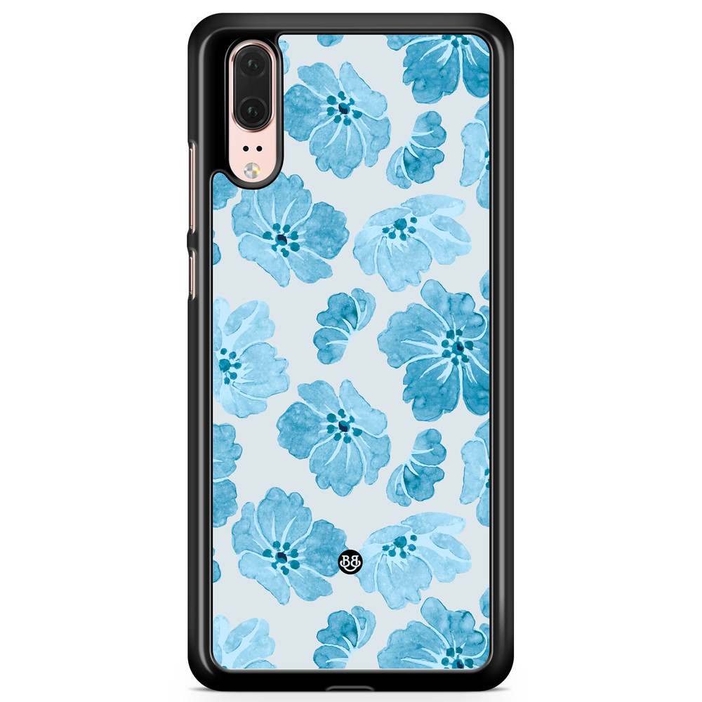 Huawei P20 Case - WILD BLOOM - Blue Petals