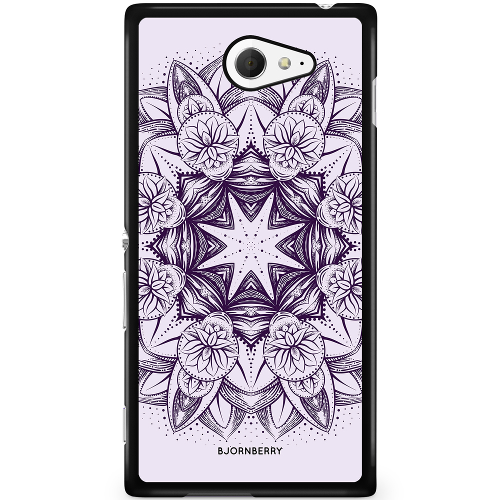 Sony Xperia M2 Aqua Case - Purple Mandala