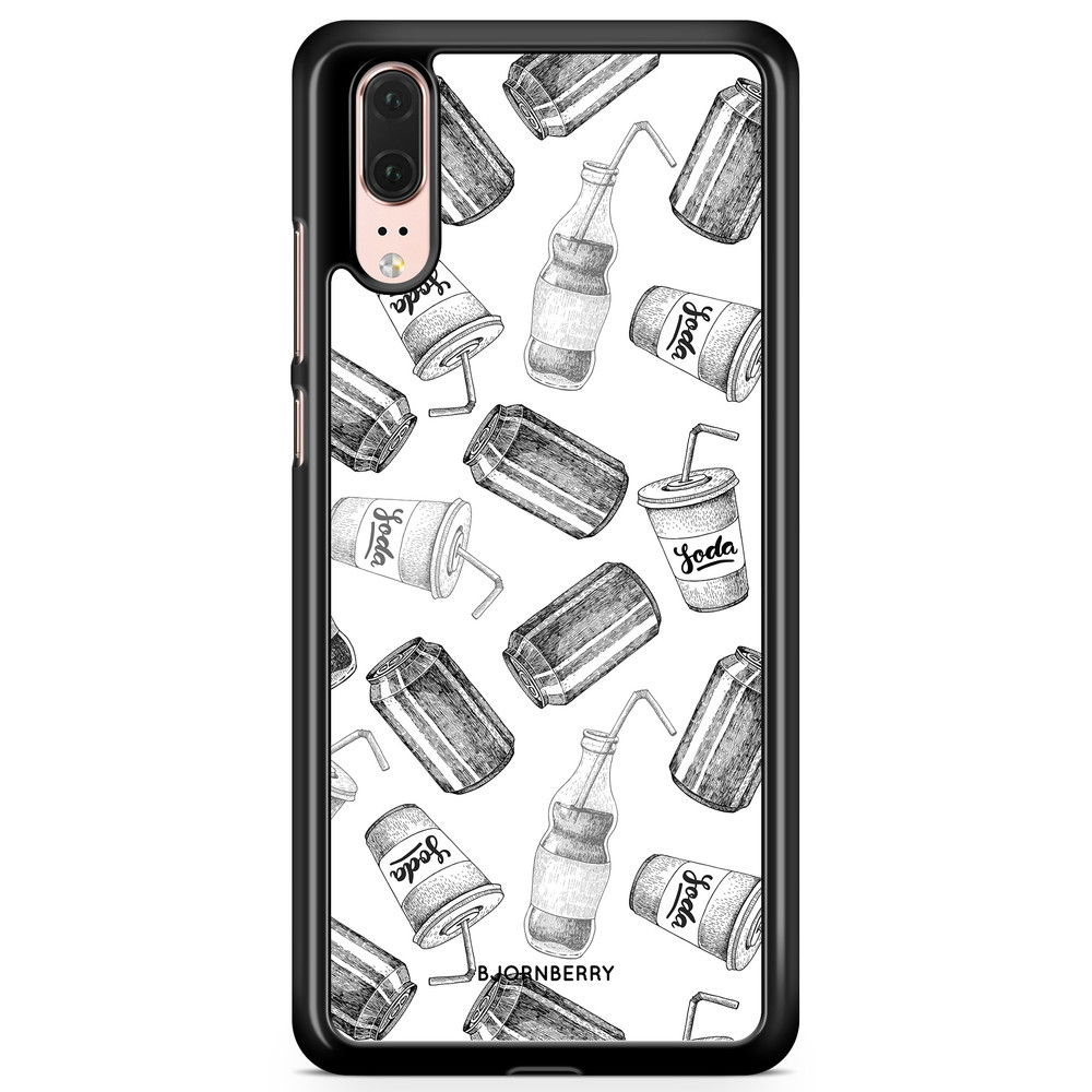 Huawei P20 Case - Soda Black & White