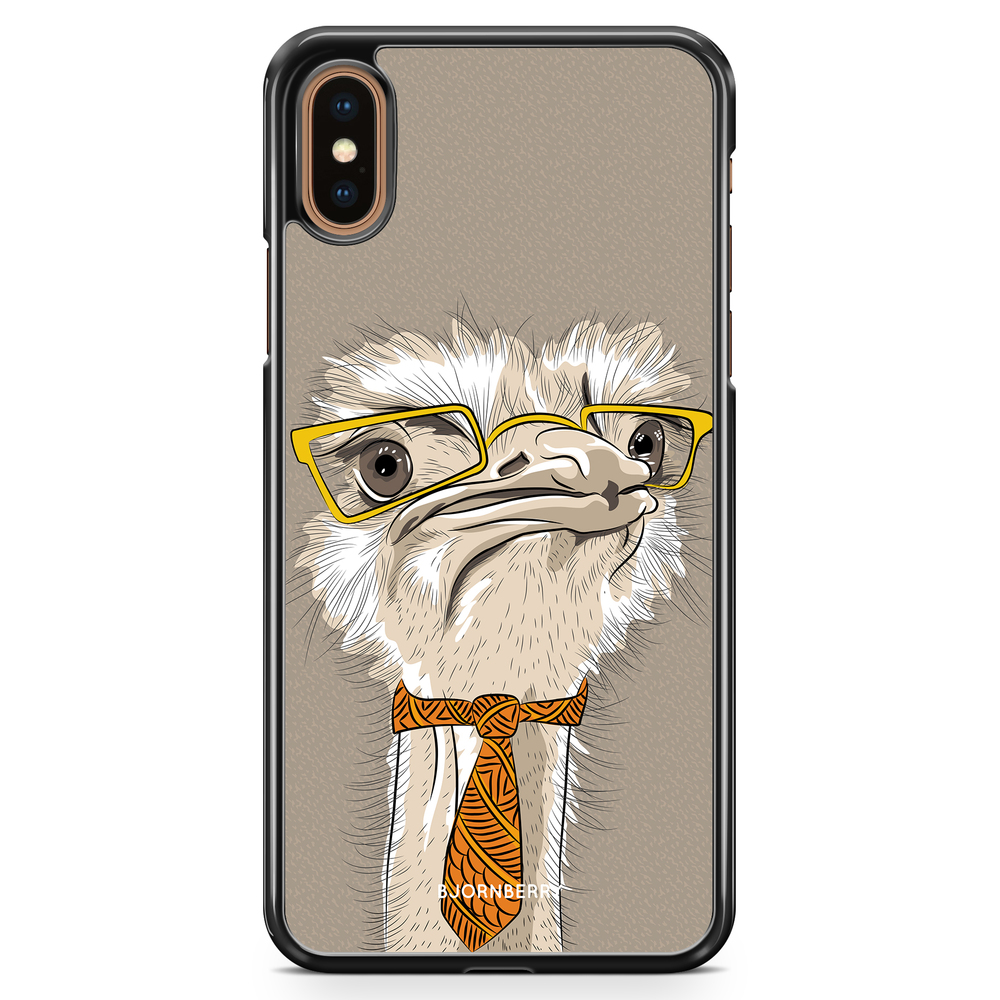 iPhone XS Max Case - Hipster Ostrich