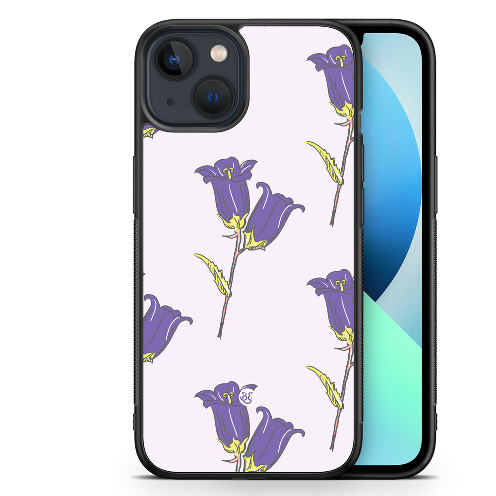 iPhone 13 Mini Case - Wild Purple Flowers