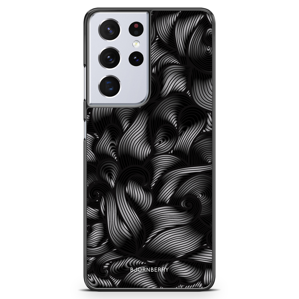 Samsung Galaxy S21 Ultra Case - Black Waves