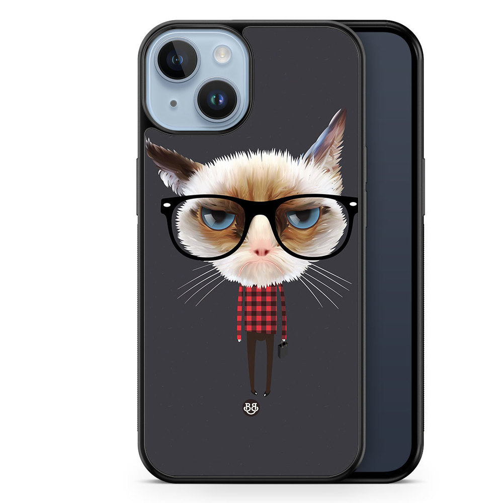 iPhone 14 Plus Case - Hipster Cat