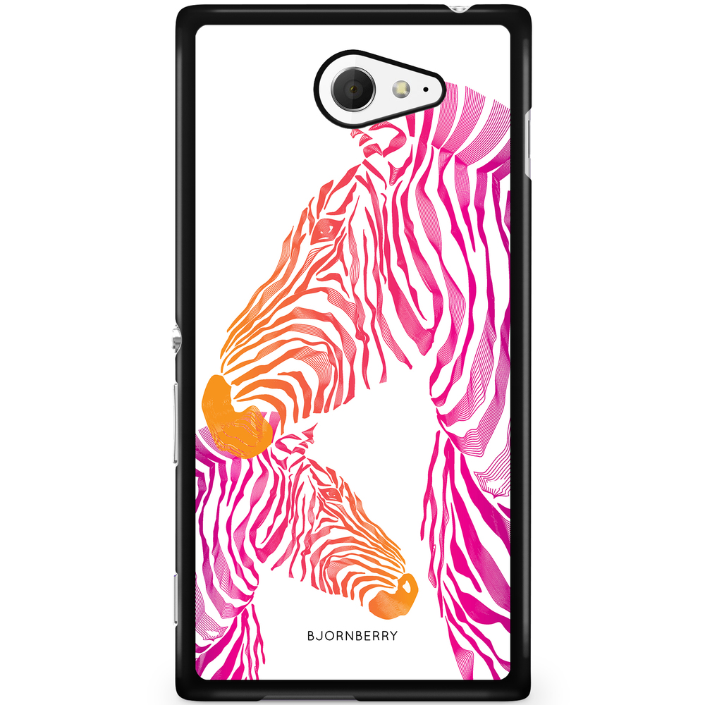 Sony Xperia M2 Aqua Case - Pink Zebras