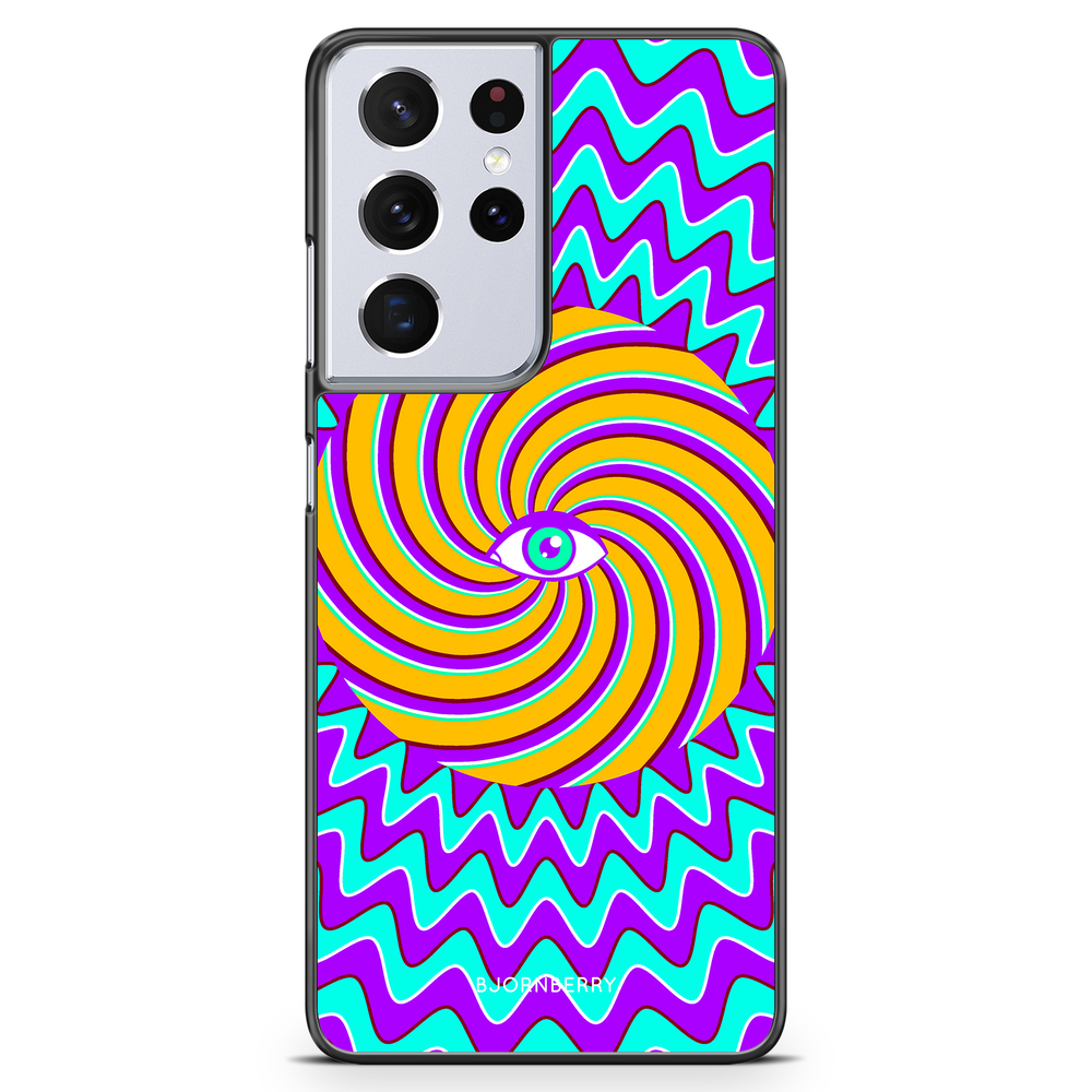 Samsung Galaxy S21 Ultra Skal - Färgglad Hypnotisk | Mobilskal & Mobilfodral BJORNBERRY