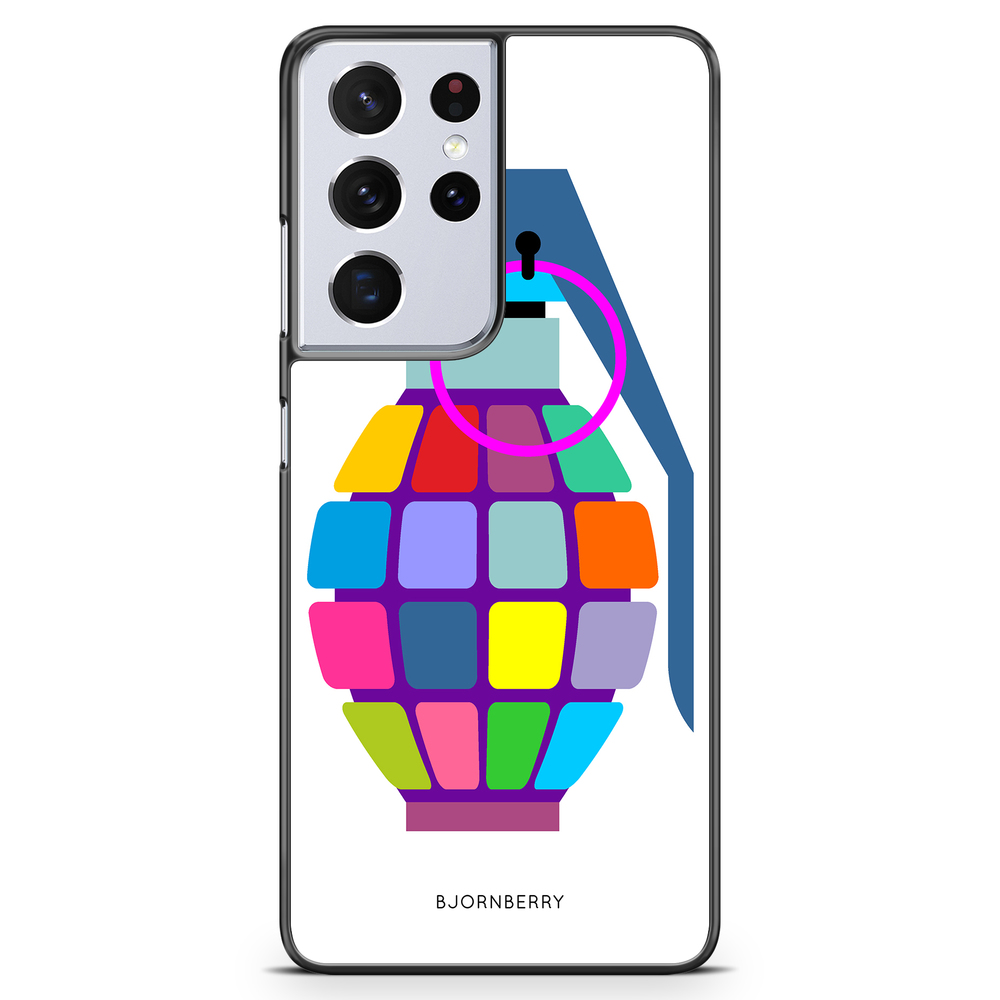 Samsung Galaxy S21 Ultra Case - Color Hand Granade