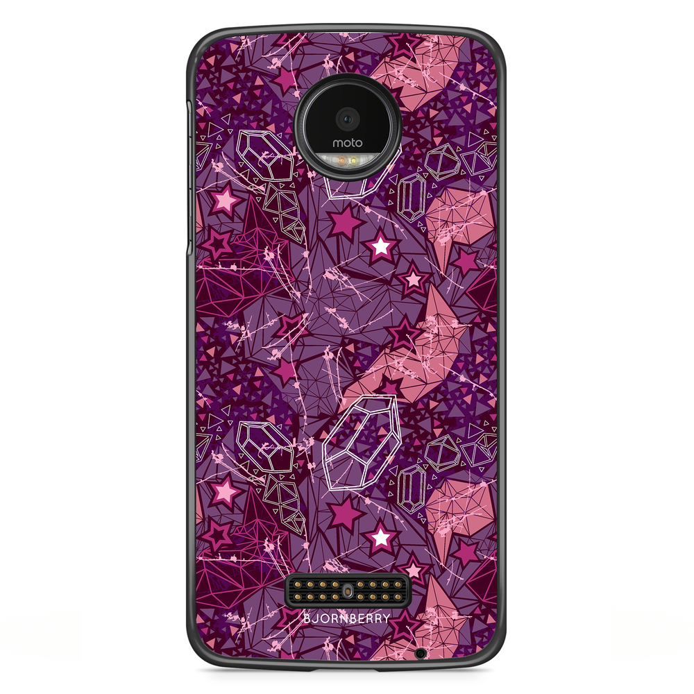 Moto Z2 Play Case - Purple Stars
