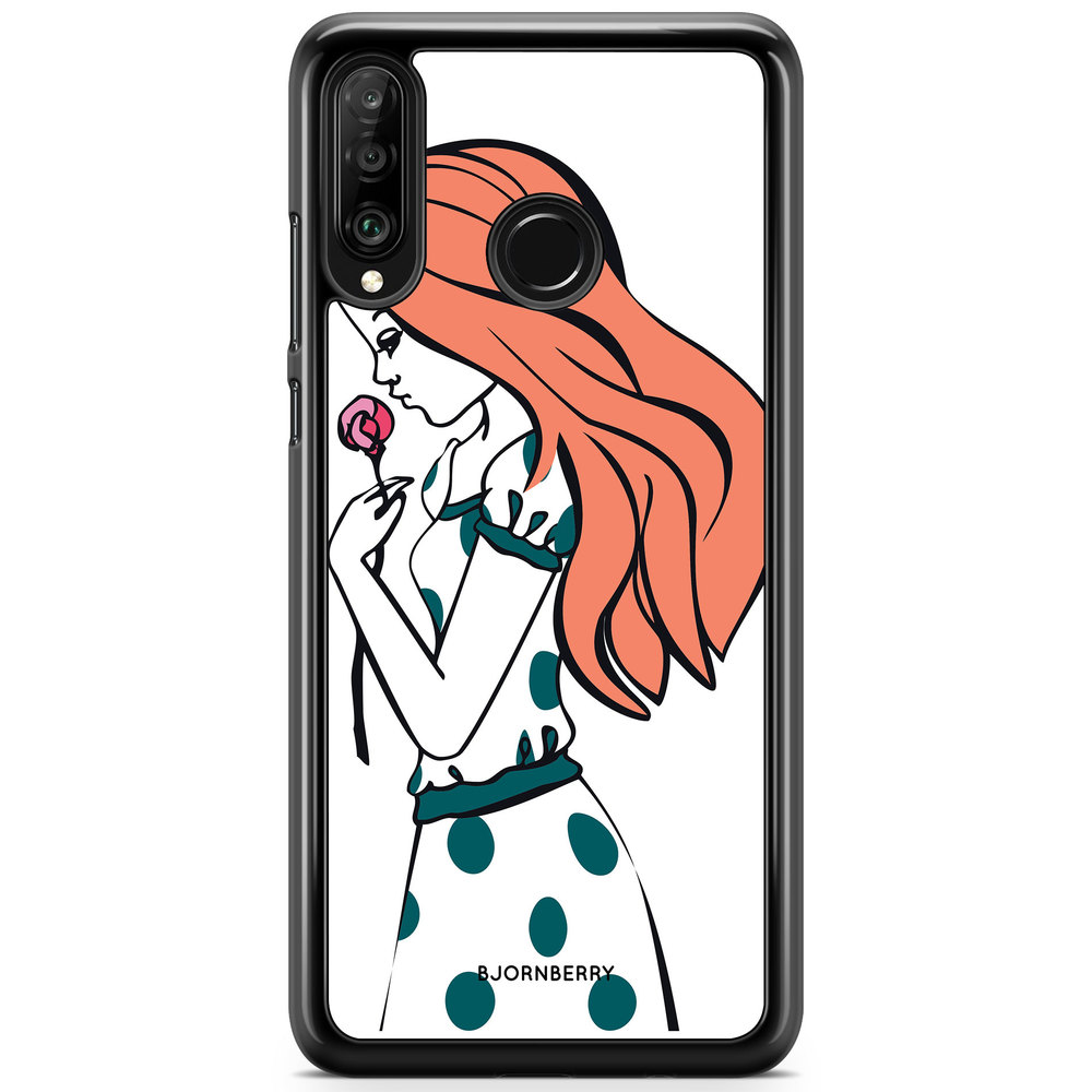 Huawei P30 Lite Case - Girl Rose