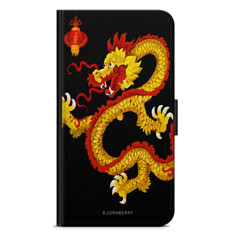 Sony Xperia 1 Wallet Case - Yellow Dragon