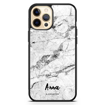 iPhone 12 Pro Max Custom Case - White Marble Name
