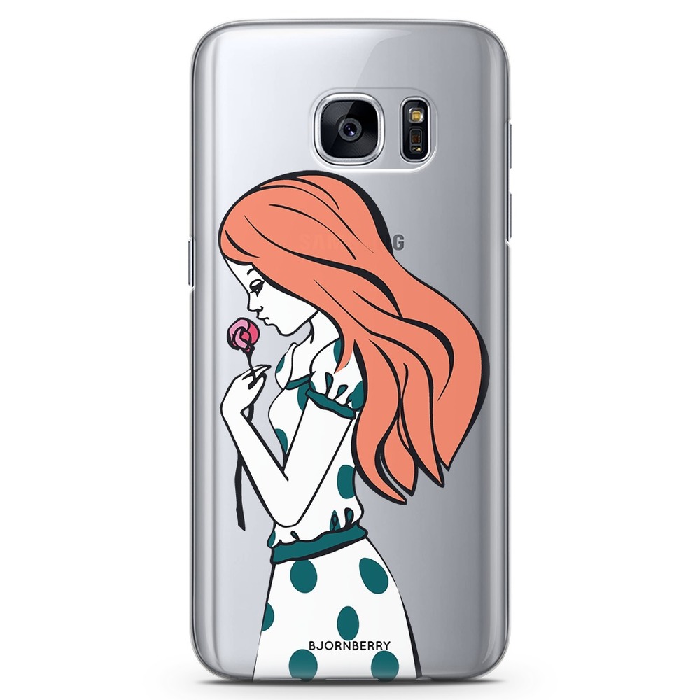 Samsung Galaxy S6 TPU Case - Girl Rose