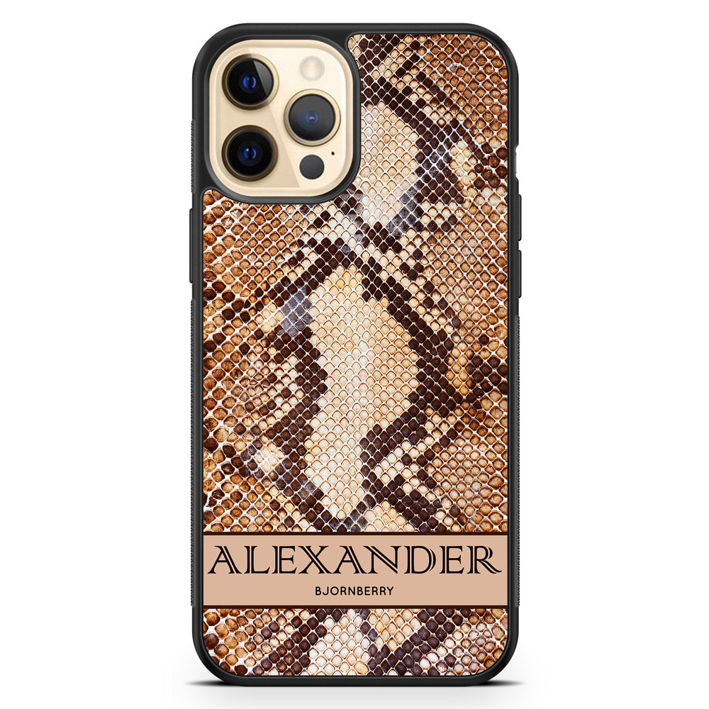 iPhone 12 Pro Max Custom Case - Brown Snake Name