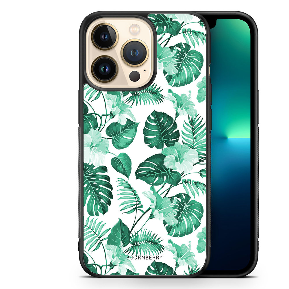 iPhone 13 Pro Case - Turquoise Flowers