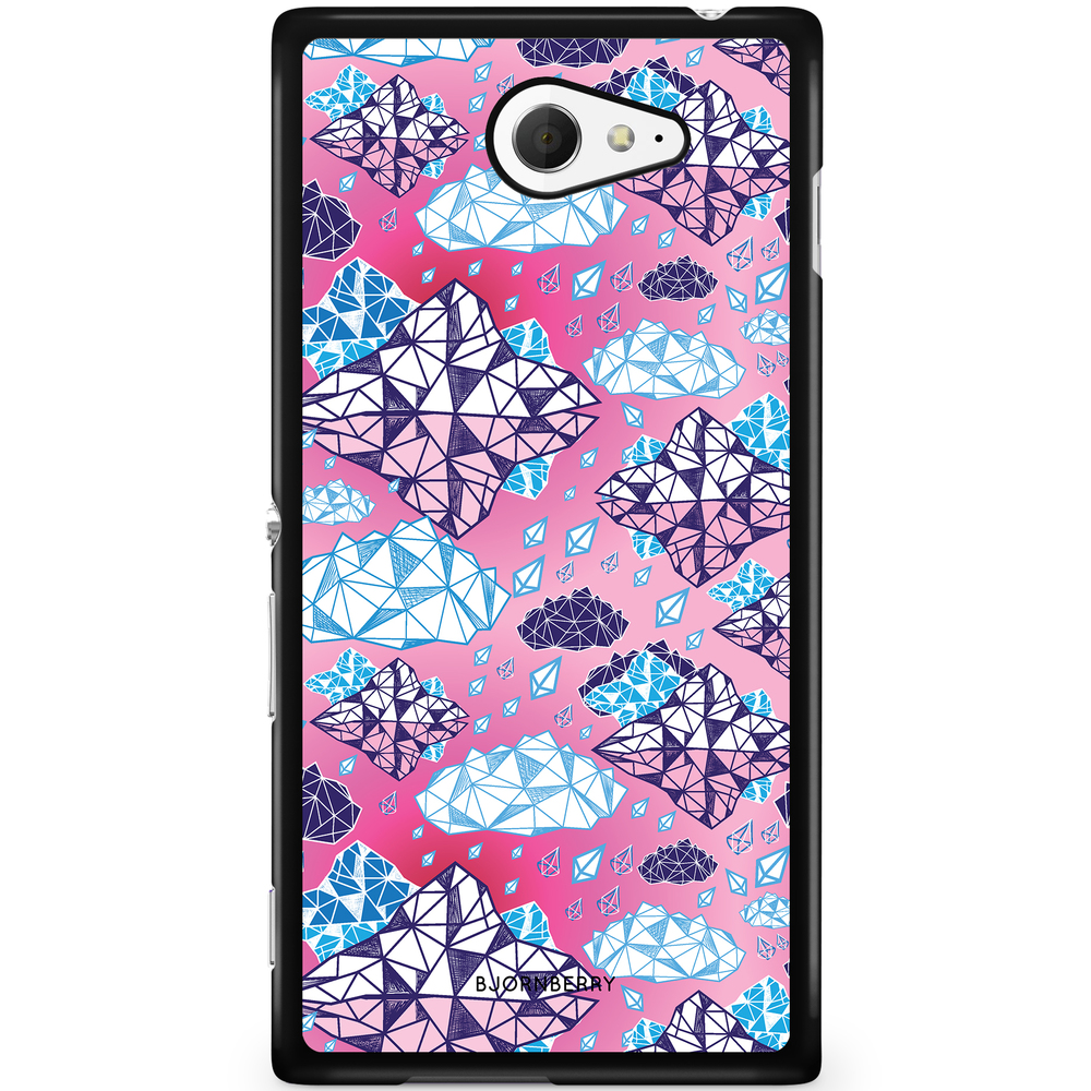 Sony Xperia M2 Aqua Case - Geometric Clouds