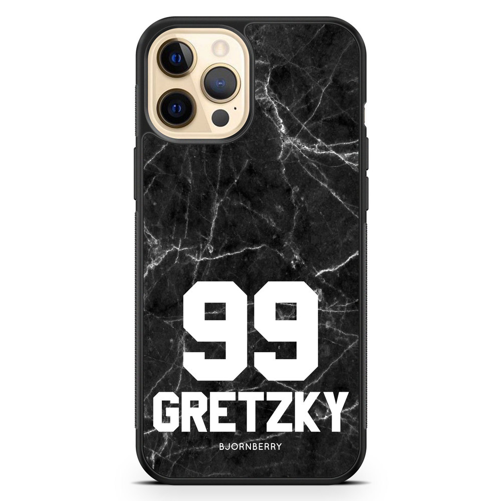 iPhone 12 Pro Max Custom Case - Black Marble Number