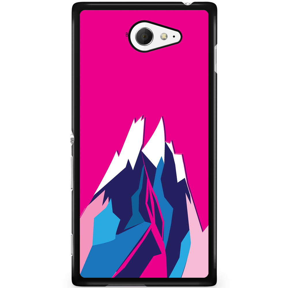 Sony Xperia M2 Aqua Case - Pink Mountain
