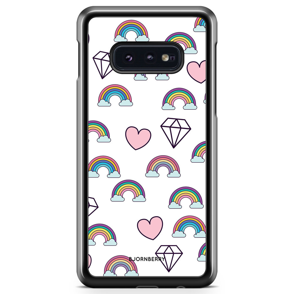 Samsung Galaxy S10e Case - Rainbows & Diamonds