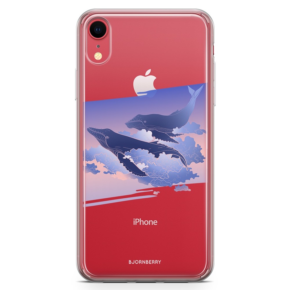 iPhone XR Fashion Skal - Flygande valar