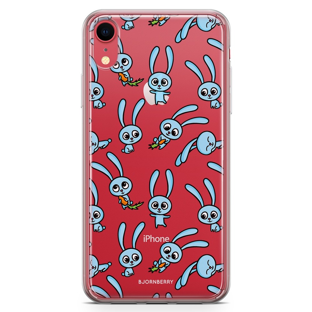 iPhone XR Fashion Case - Blue rabbits