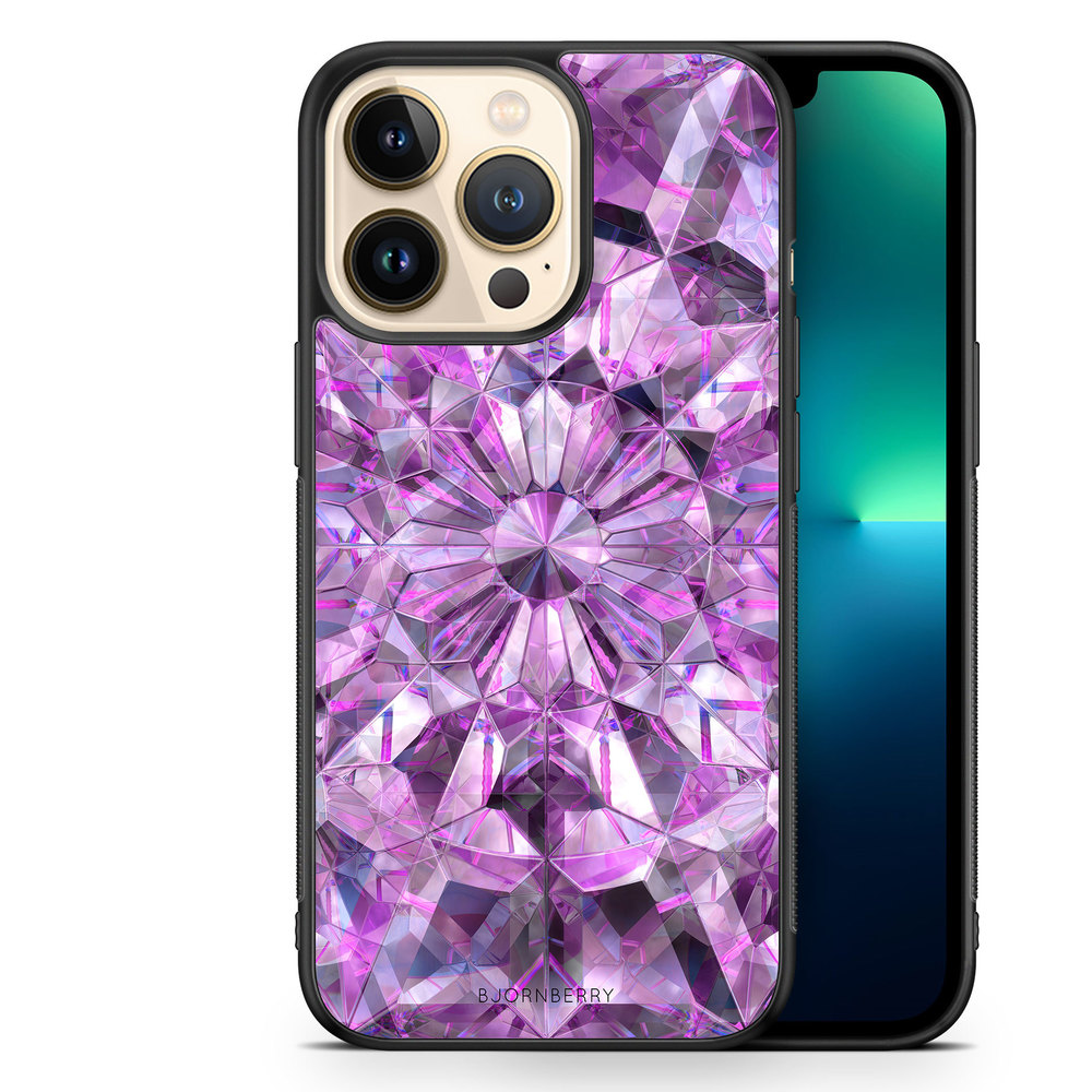 iPhone 13 Pro Case - Purple Crystals