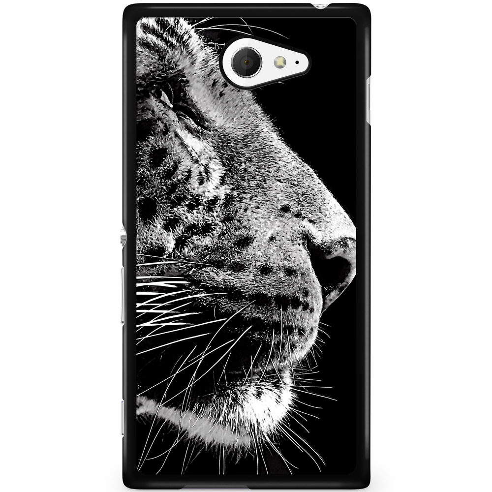 Sony Xperia M2 Aqua Case - Leopard Face