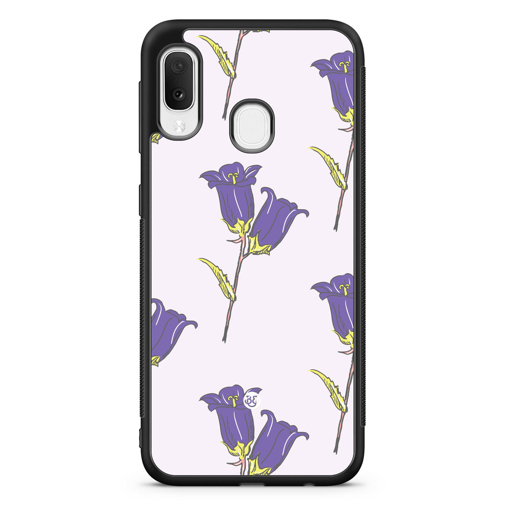 Samsung Galaxy A20e Case - Wild Purple Flowers