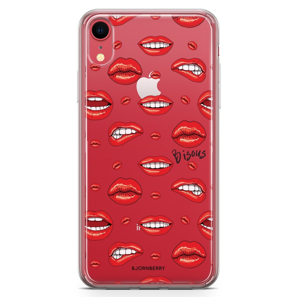 iPhone XR Fashion Case - Bisous Lips