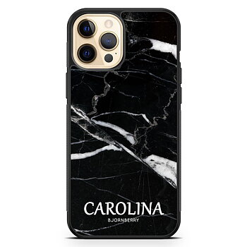 iPhone 12 Pro Max Custom Case - Black Marble Name