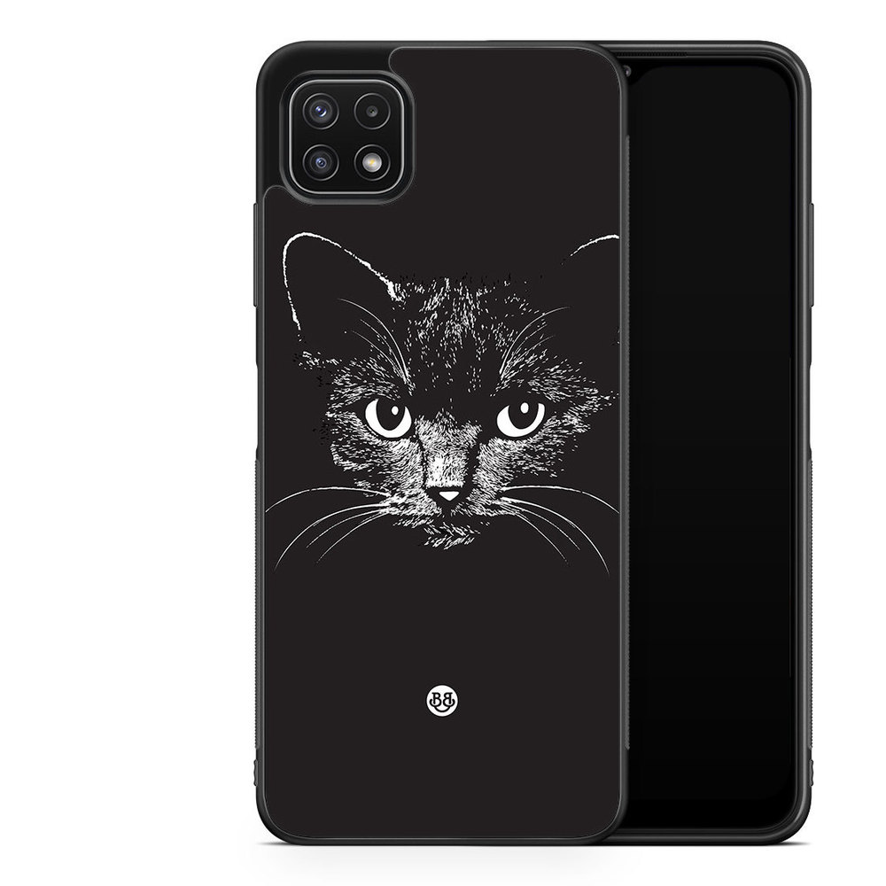 Samsung Galaxy A22 5G Case - Black/white cat