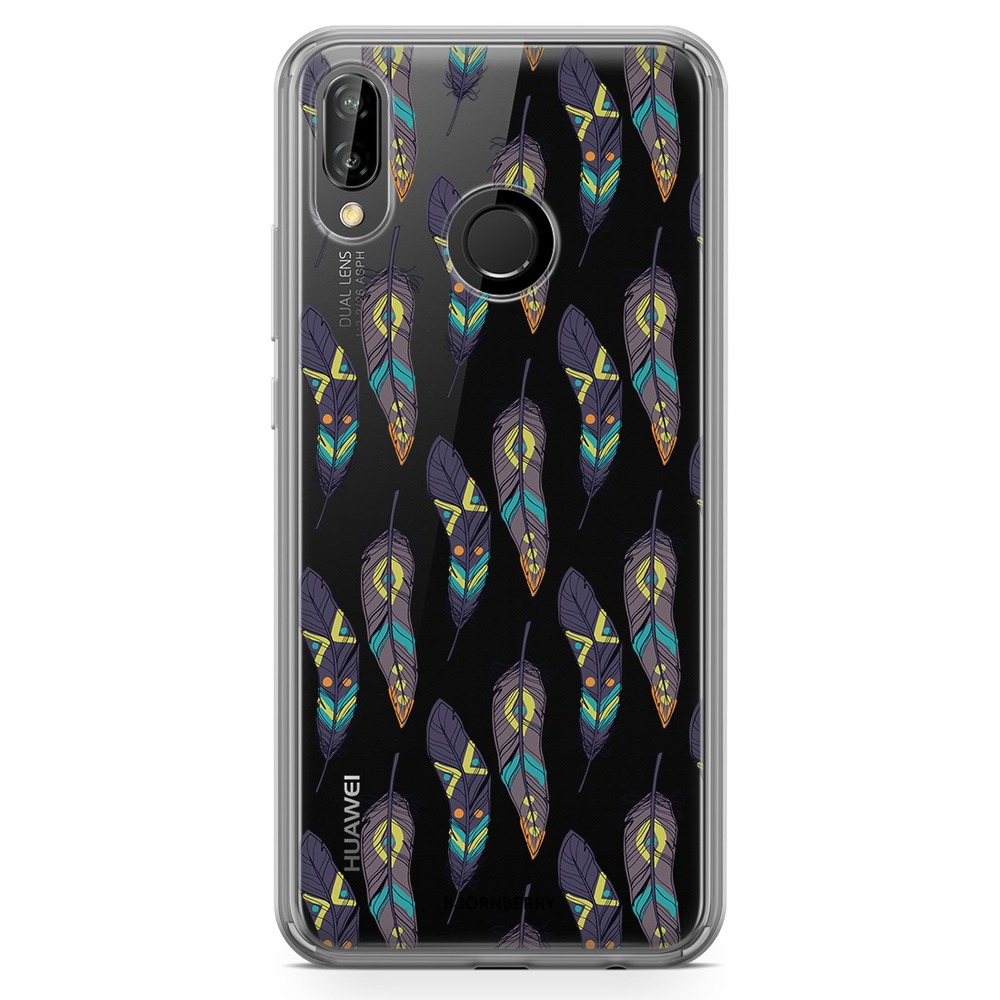 Huawei P20 Lite Fashion Case - Ethnic Feathers
